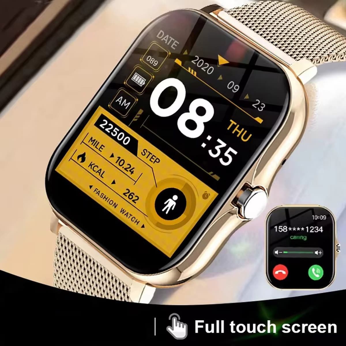 Smartwatch Relógio Inteligente 1.83 " HD Para Android E iOS , Chamadas Bluetooth , Alertas De Mensagens , Música , Modo