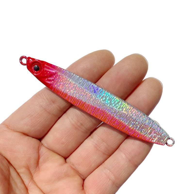 Isca de placa de ferro, isca falsa, anzol de pesca, equipamento de pesca, artificial, isca de metal, de