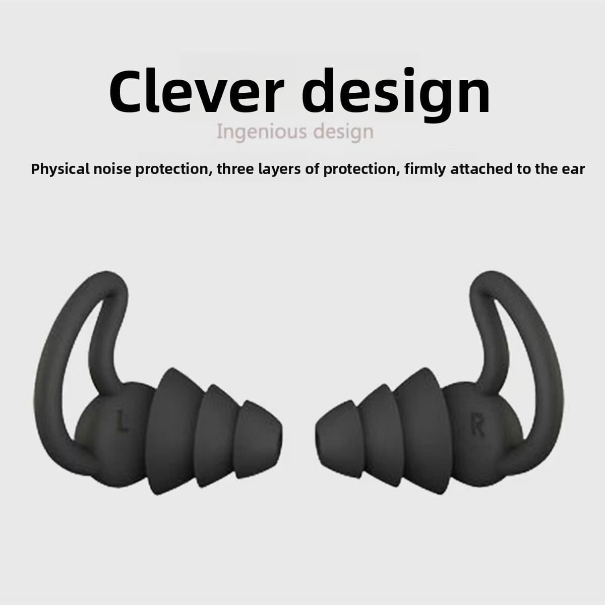 Protetores auriculares, protetores de ouvido com cancelamento de ruído, protetores para dormir, natação de 3 camadas,