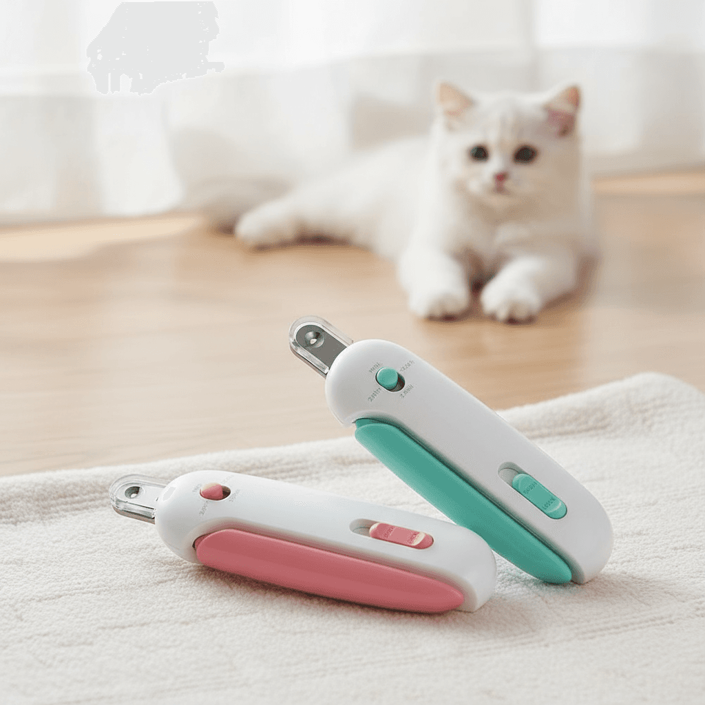 Aparador de Unhas 2 em 1 para Pets com Furo Ajustável, Alicate Profissional para Cães e Gatos, Ferramenta de Cuidados