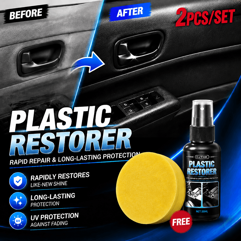 Restaurador De Plástico Para Carro , Proteção De Revestimento Interior Brilhante De Volta Ao Preto Pneu Do Painel Da Por