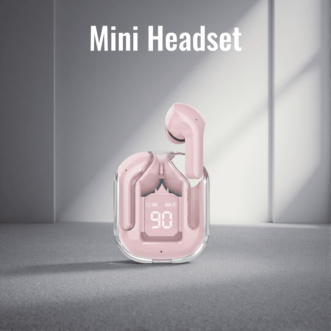 Fones de Ouvido Rosa Mini Fones Bluetooth Sem Fio Intra-Auriculares Com Microfone Para Esportes E Corrida Fones De