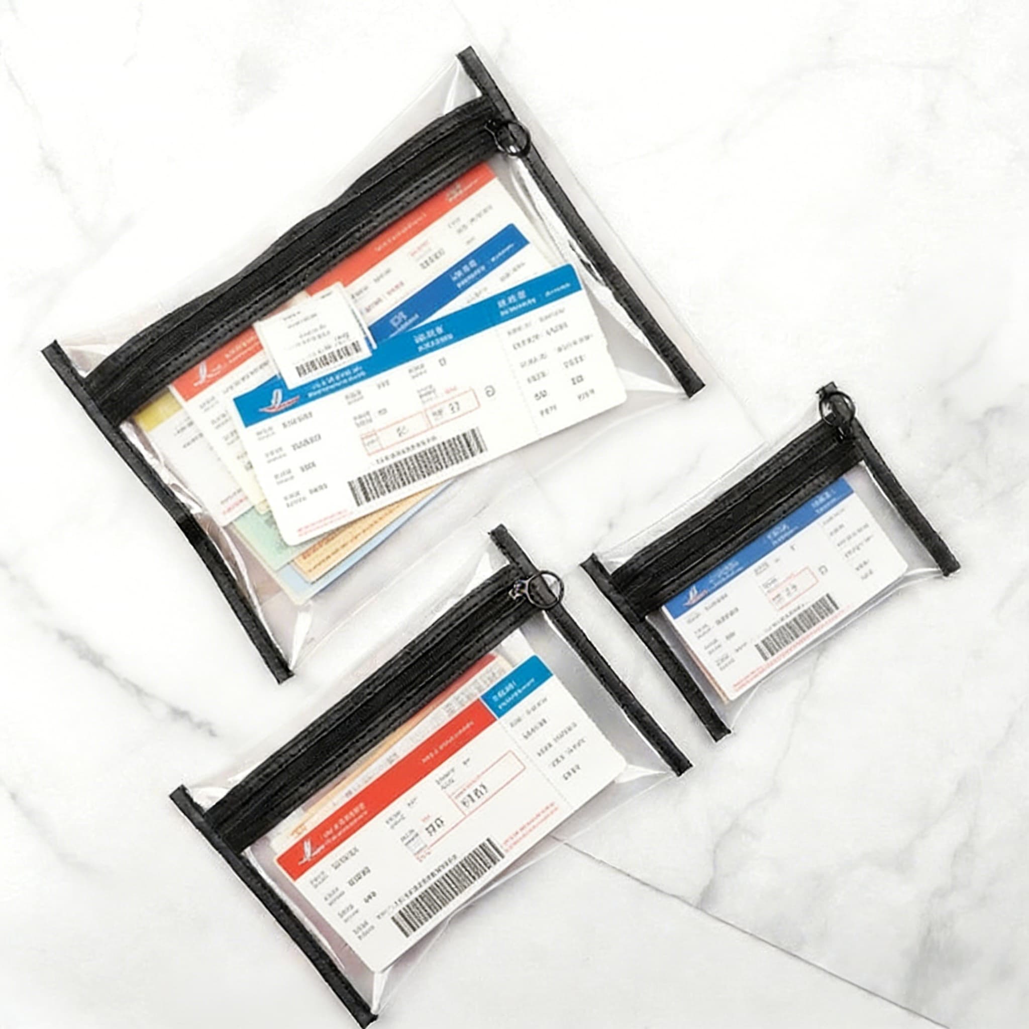 Porta-passaporte de Couro Capa para Documentos de Viagem