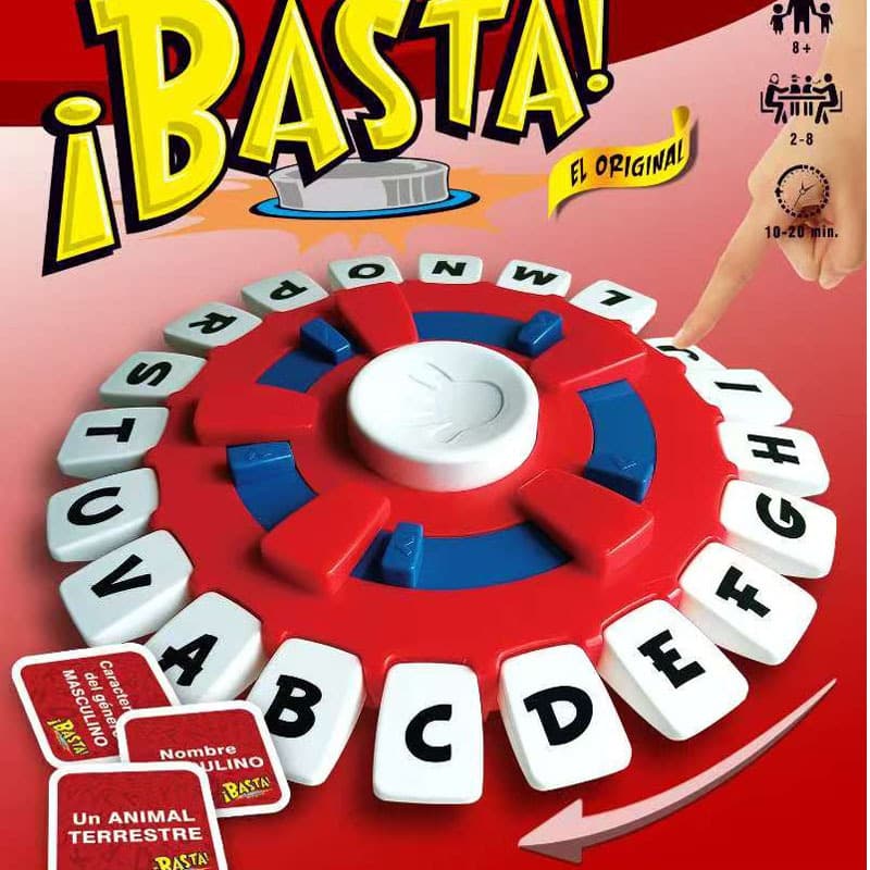 Jogo de Tabuleiro Stop - Jogo de Palavras Rápido para Família e Crianças, Presente de Lógica, Jogo de Festa para Noite