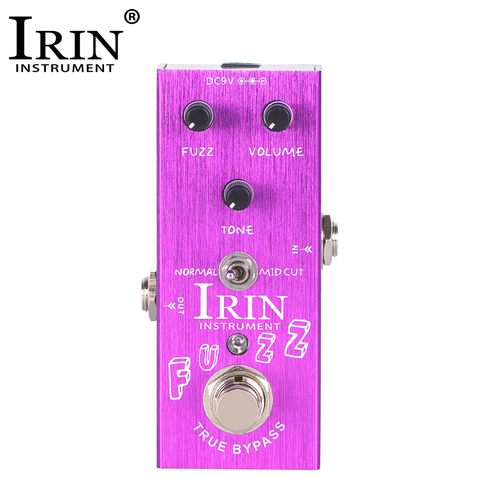 Pedal de Efeitos para Guitarra IRIN Fuzz Som Clássico Pedal de Efeitos True Bypass Acessórios e Peças para Guitarra