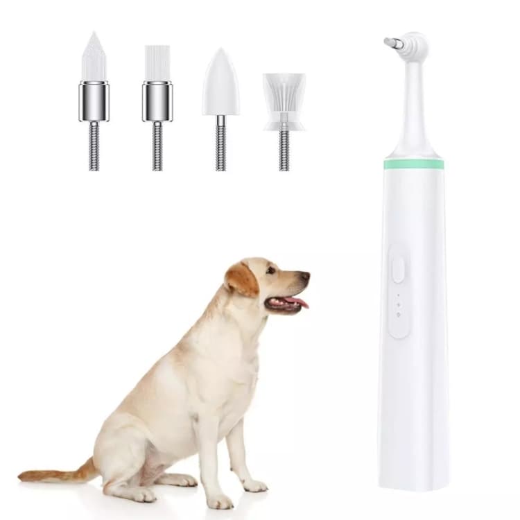 Doge & Orange Pet Escova De Dentes Elétrica Multifuncional Polidor Remoção De Tártaro De Manchas 3 Modos Fonte De Alimen
