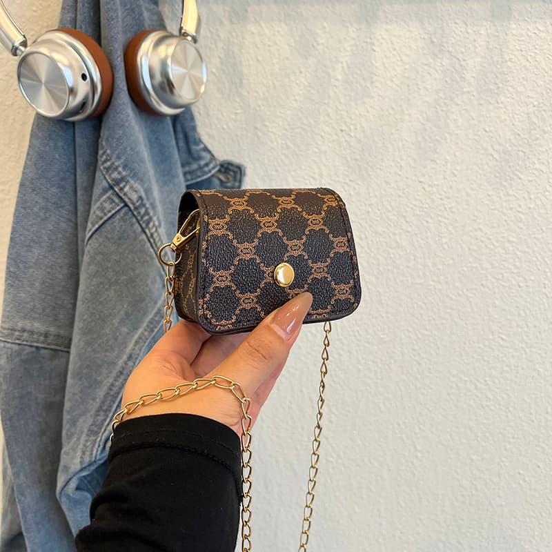 Bolsa tiracolo vintage com estampa floral em miniatura para mulheres, tendência da primavera e do verão, perfeita para