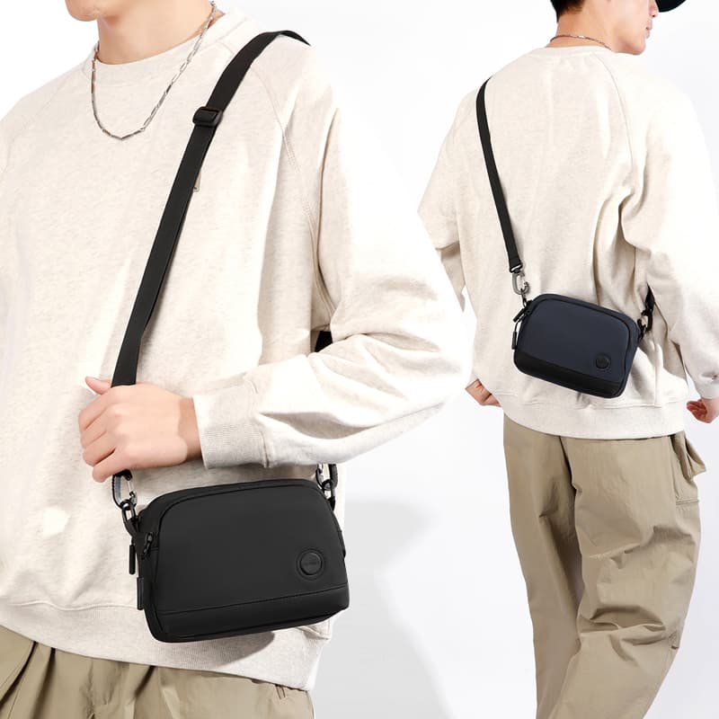 Bolsa masculina casual, bolsa tiracolo, tendência de viagem de negócios, bolsa tiracolo, versátil, leve, bolsa de nylon