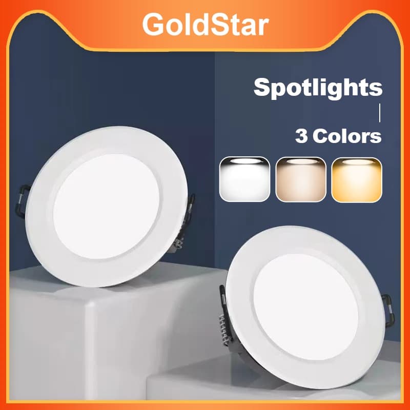 Ultra Fina Luminária de Teto LED 6W – Branca, Montagem Rente ao Teto para Dormitório, Hall e Closet