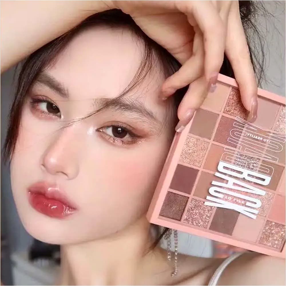 Paleta de sombras com 25 cores, tonalidades foscas e brilhantes, pós ultrafinos, fácil de esfumar, para maquiagem de