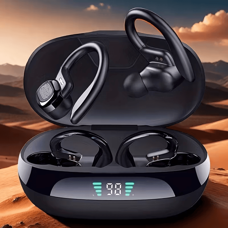 Fones de Ouvido SP16 TWS Esportivos, Fones Sem Fio com Redução de Ruído ENC, Fones Intra-Auriculares à Prova d'Água,