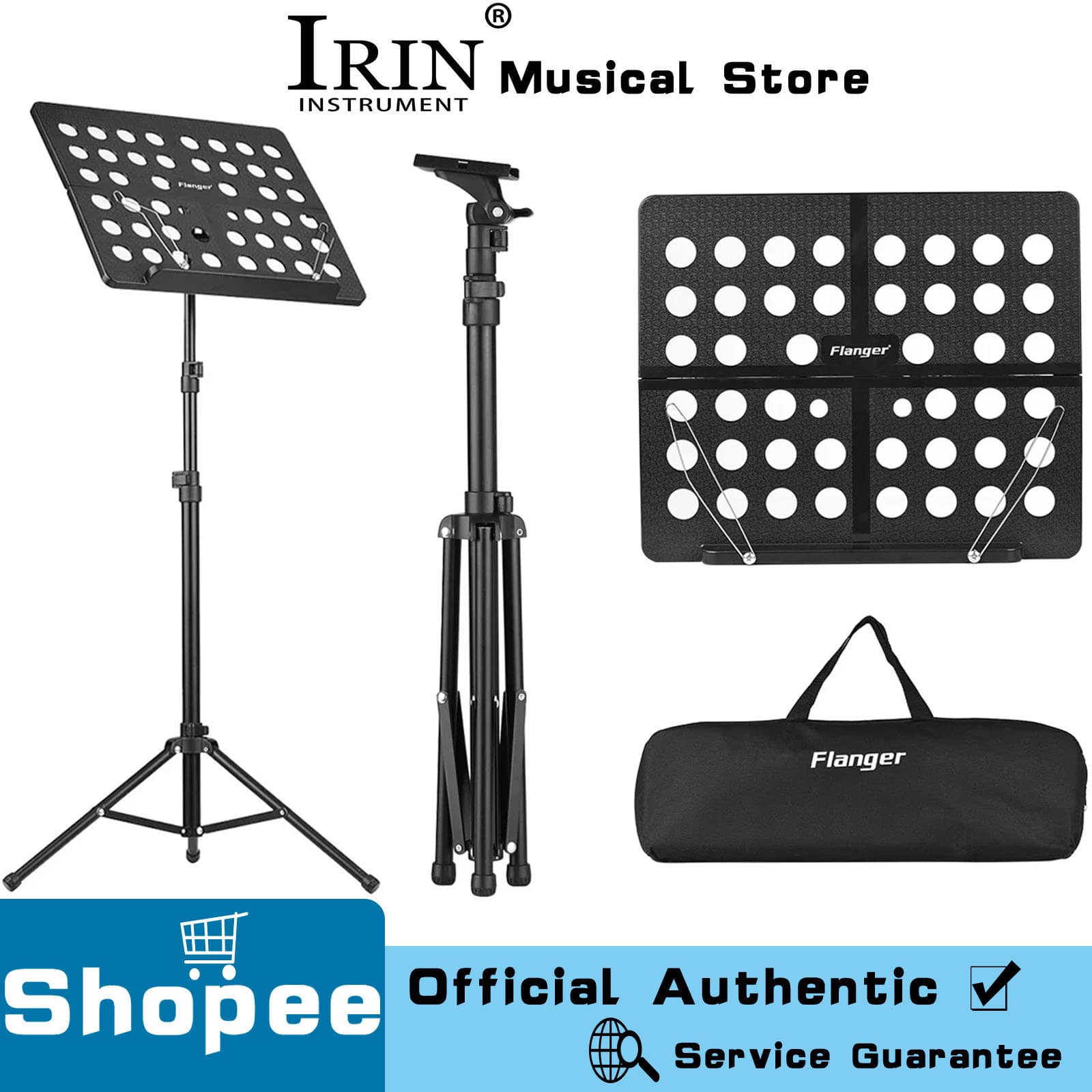 Suporte de Partitura Tripé Dobrável IRIN, Suporte de Música Leve, Retrátil, de Metal, para Violão, Violino