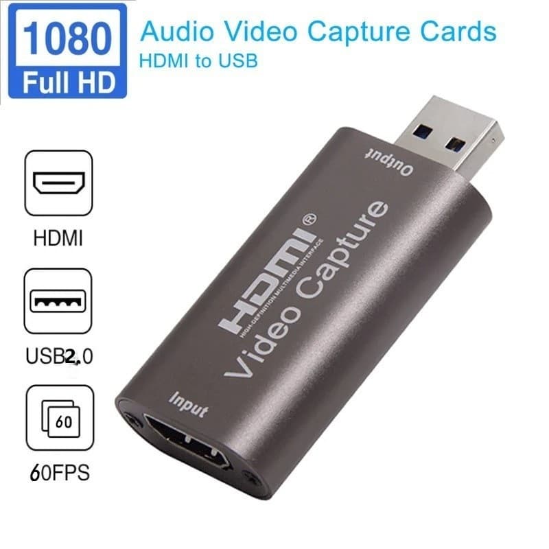 Placa de captura de vídeo USB 2.0 1080P adaptador de vídeo USB para HDMI placa de captura de vídeo USB 2.0 para