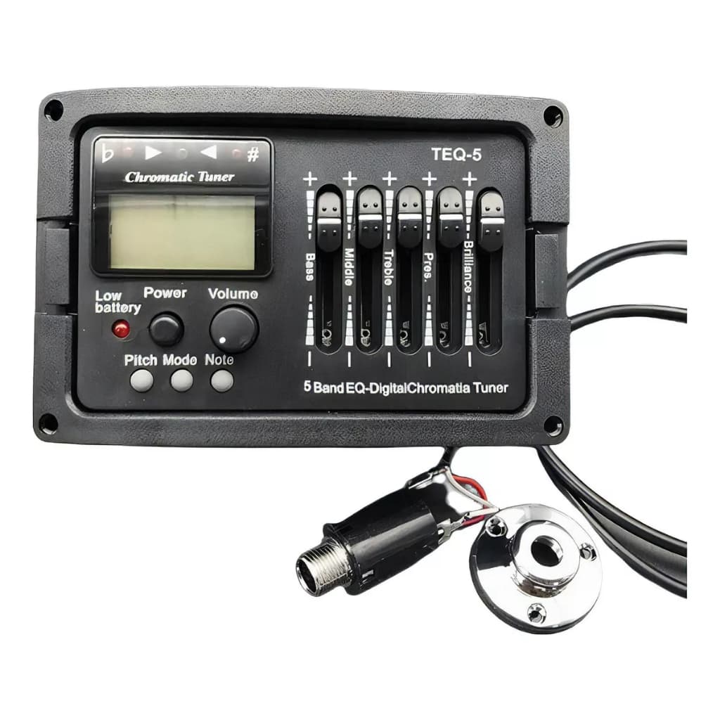 Captador De Guitarra Acústica Multibanda (Banda 2/3/4)-Pré-Amplificador Integrado Com EQ , Sintonizador E Microfone Disp