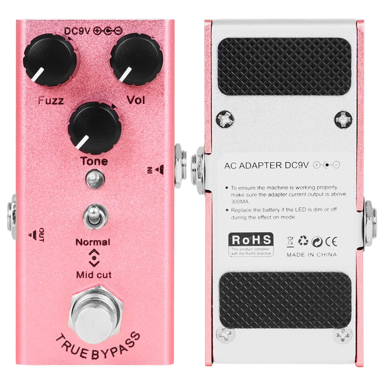 Pedal De Efeito De Guitarra Elétrica IRIN Fuzz EF 12 Mini Único True Bypass Liga De Zinco Escudo Acessório Presente
