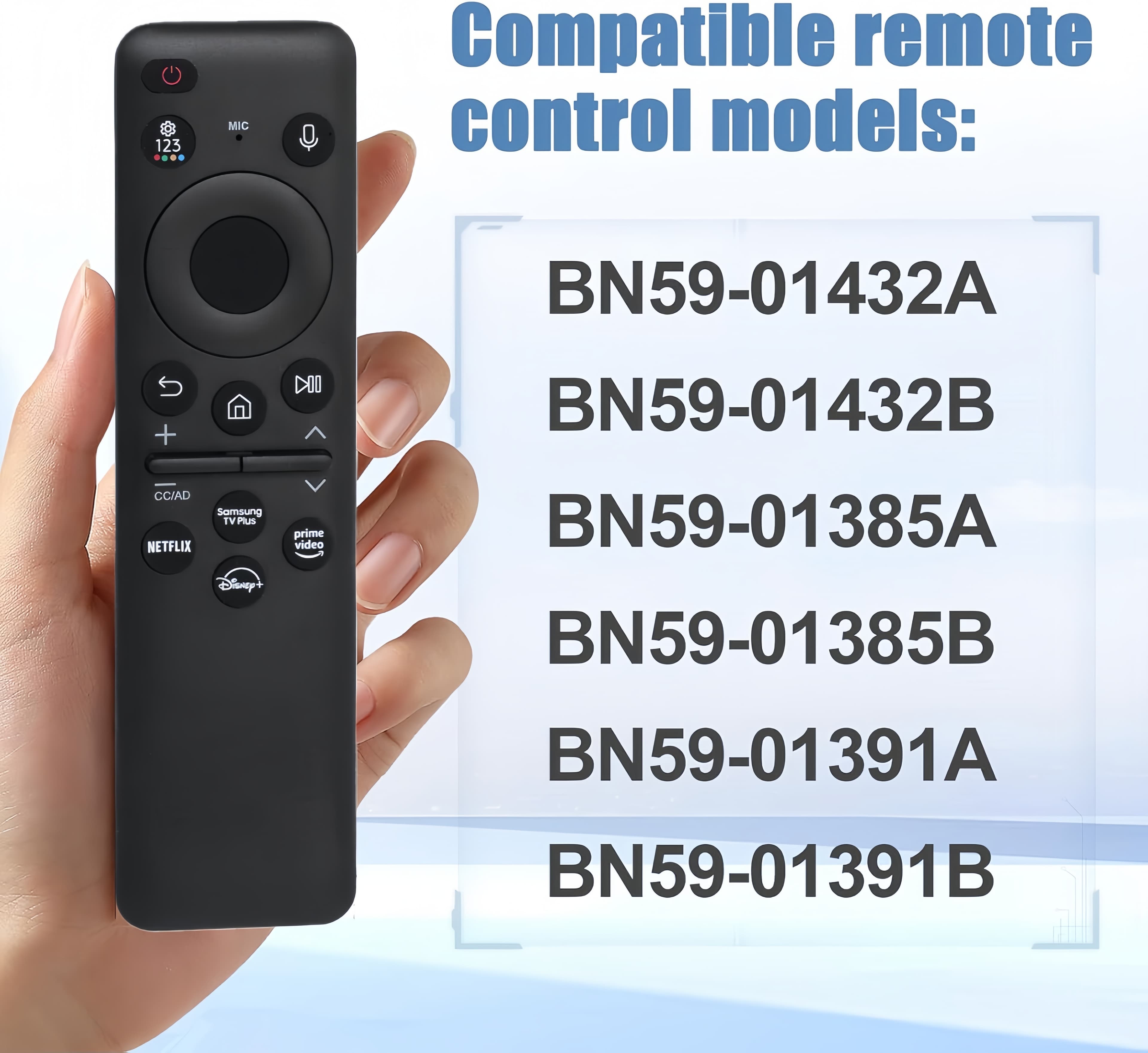 BN59-01432A Controle Remoto Universal De Voz Para TV Samsung 2023-2024 Neo QLED 8K Frame Crystal UHD Series