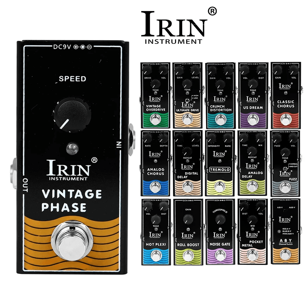 Pedal de Efeito de Guitarra IRIN Ultimate Drive Efeito Verdadeiro Bypass Pedal Único para Guitarra Acessórios & Peças em