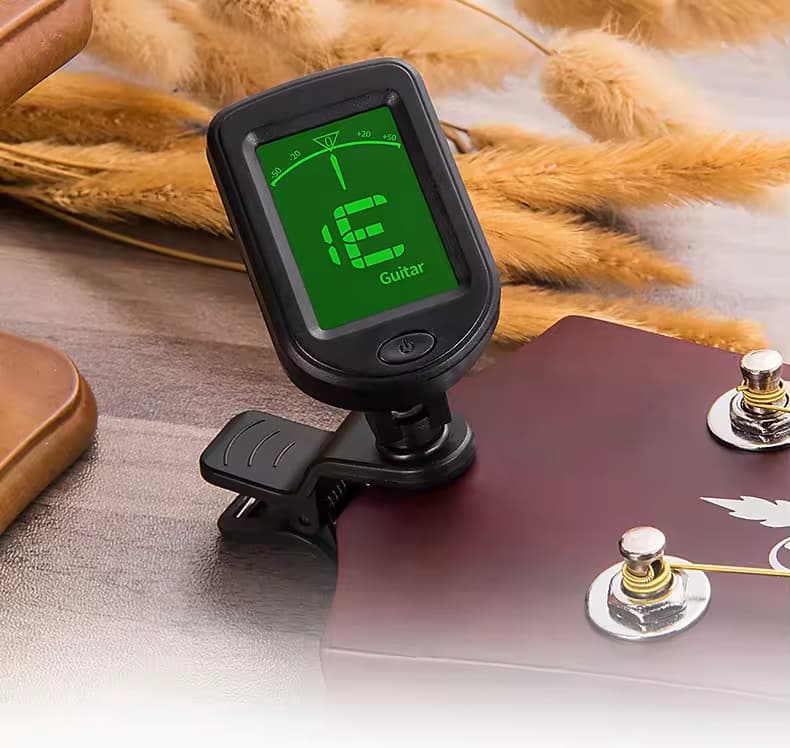 Miwayer Clip On Afinador De Guitarra Eletrônica Digital , Doze Leis Iguais Para Baixo Ukulele Violino Bandolim Banjo , V