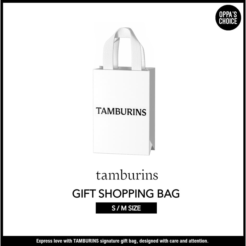 (Pronto Para Embarque) Saco De Compras De Presente De TAMBURINS (Tamanho Pequeno/Médio)