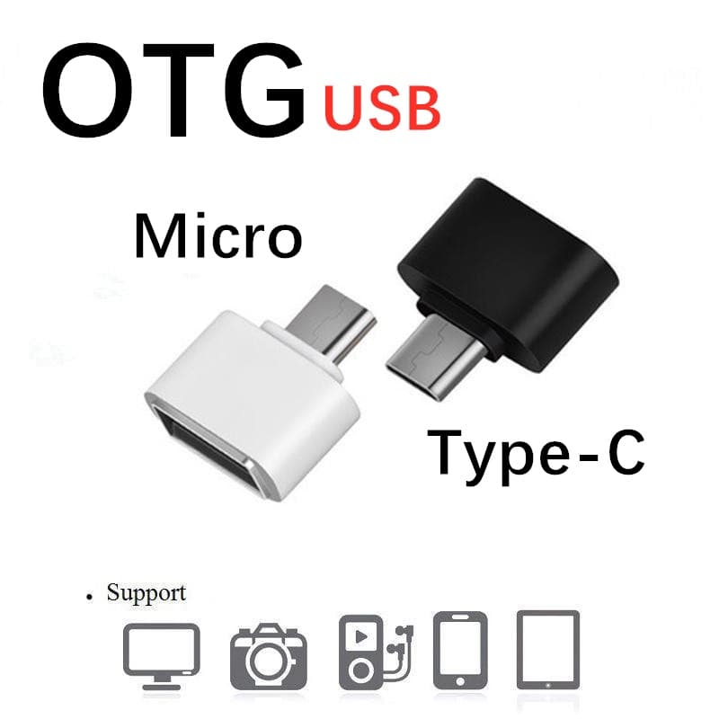 Conversor OTG Adaptador Micro USB E Tipo C 2.0 Para Telefone Android
