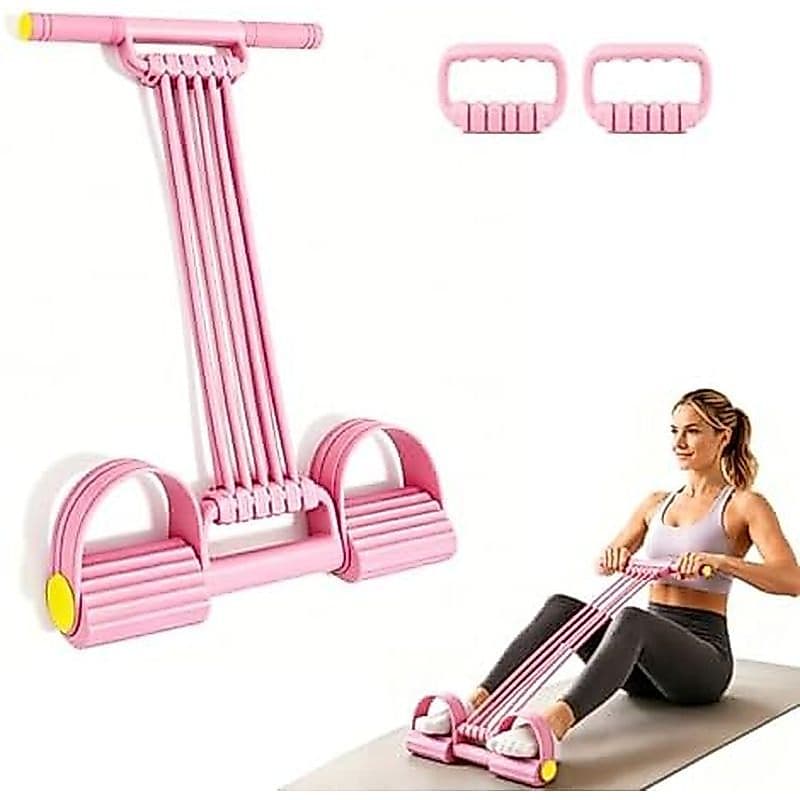 Faixa De Resistência De Pedal Ajustável 3 Em 1 , Faixas Multifuncionais De Atualização 2026 Com Alças , Para Treino De C