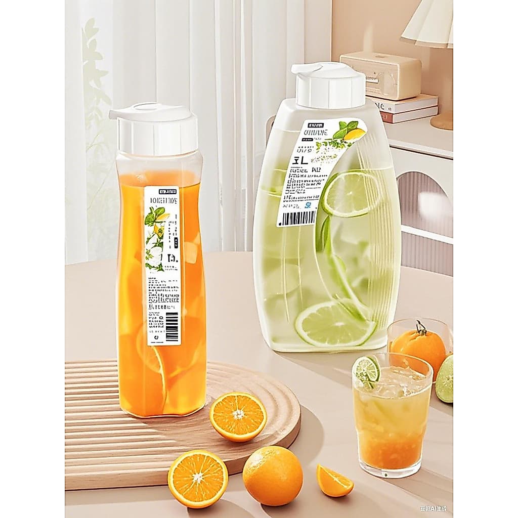 Chaleira fria para geladeira japonesa, plástico doméstico, resistente a altas temperaturas, produto comestível, grande c