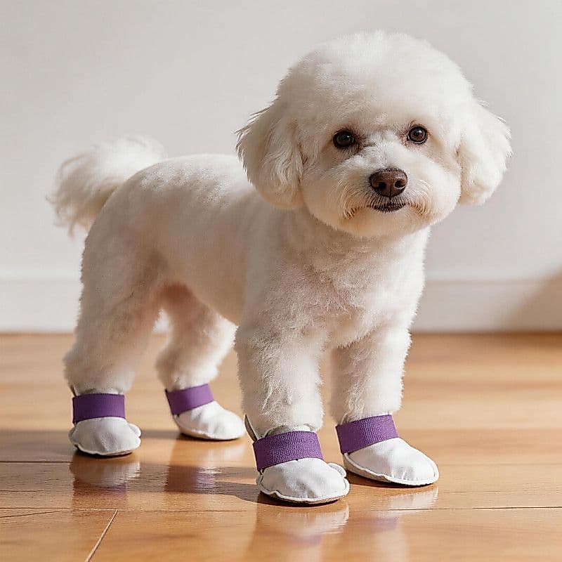 Cão descartável pé capa sapato pequeno cão Teddy Bichon dias chuvosos sapatos à prova dwaterproof água anti-sujo anti-qu