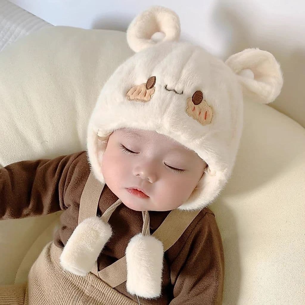 Novo estilo chapéu de bebê inverno bonito Super bonito 5-24 meses masculino feminino chapéu de lã do bebê quente criança