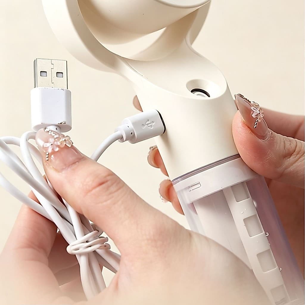 Ventilador de Spray portátil carregamento usb ao ar livre portátil Mini umidificação hidratante ventilador PAJX