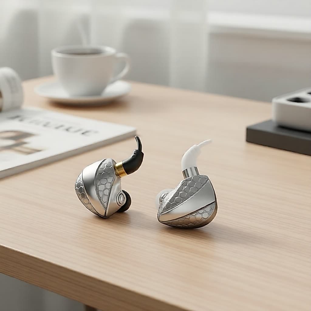 Fones de ouvido intra-auriculares QKZ Hi6t: graves dinâmicos HiFi, microfone com cancelamento de ruído, som estéreo para