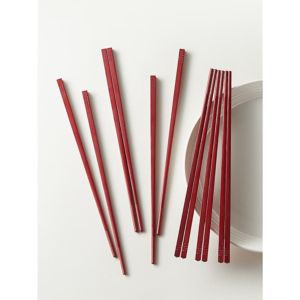 Mili Fengwu 2025 Novo Estilo Pauzinhos Vermelhos Domésticos High-End Antibacteriano Anti-mofo Liga Pauzinhos de Ano Novo