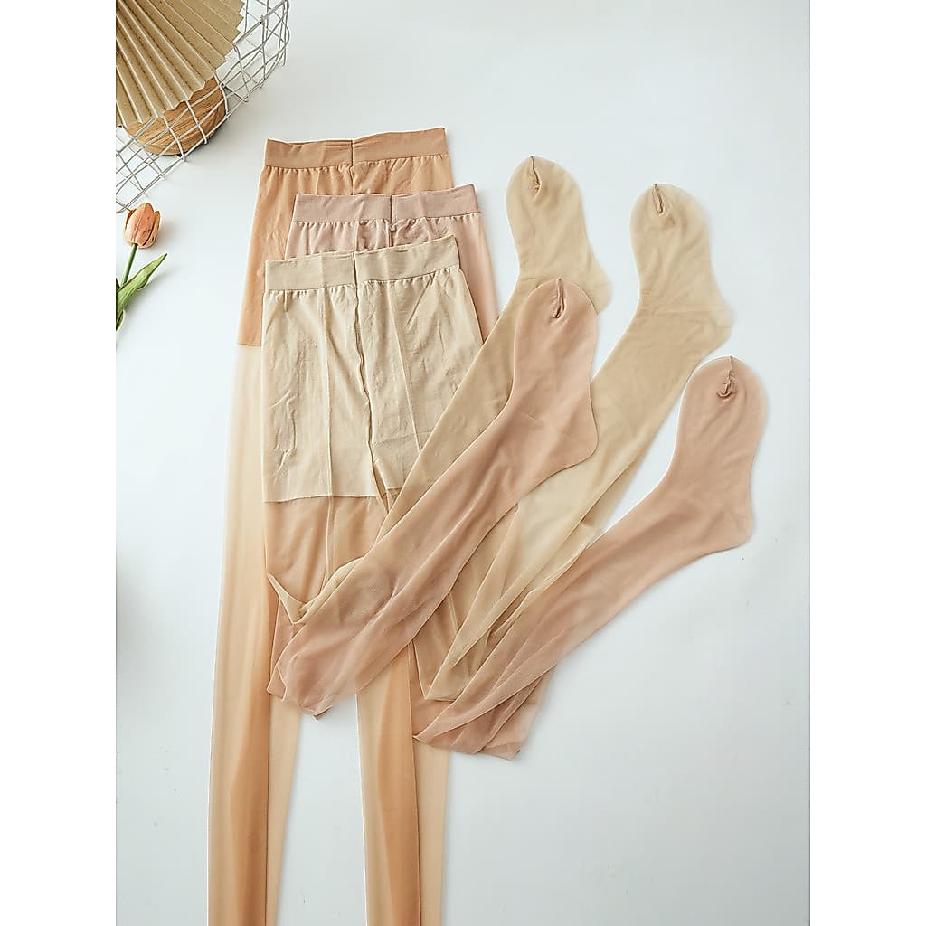 Imitação de calcanhar perna nua primeira linha virilha Anti-gancho meia-calça de seda feminina verão Ultra-fino alta tra