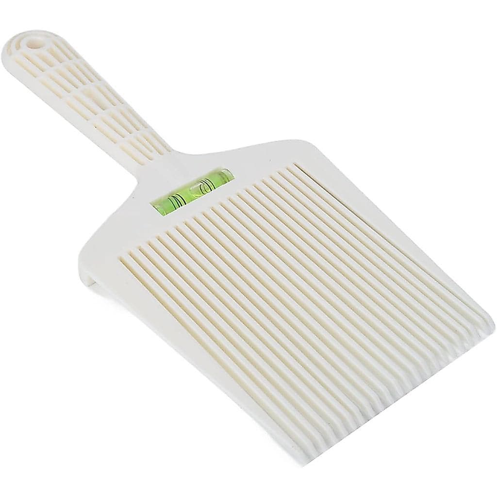 Pente de Barbeiro Sonew Branco, Nivelamento Preciso de Água para Cabelos Longos e Curtos de Homens e Mulheres