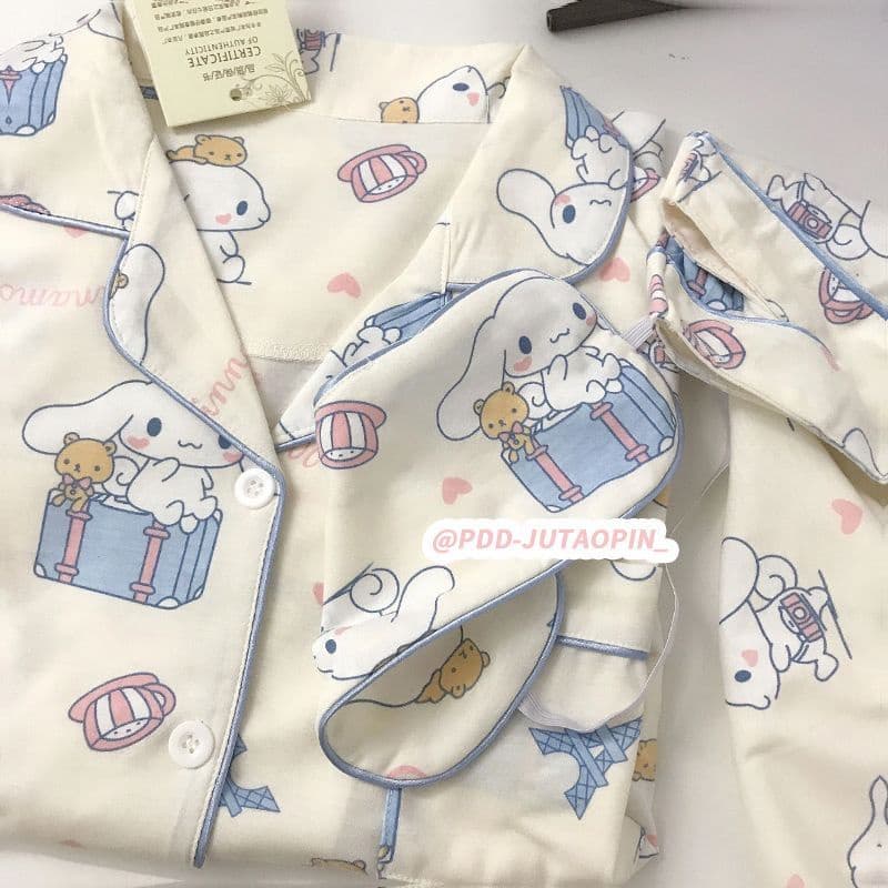 Fofo Sanrio Kuromi Canela Pochacco Pom Purin Lotso Pijamas Roupa De Casa