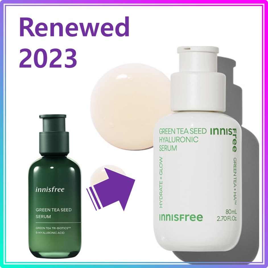 innisfree Semente De Chá Verde Soro Hialurônico [Novo] / innisfree Green Tea Seed Hyaluronic Serum 80mL (2023 AD)