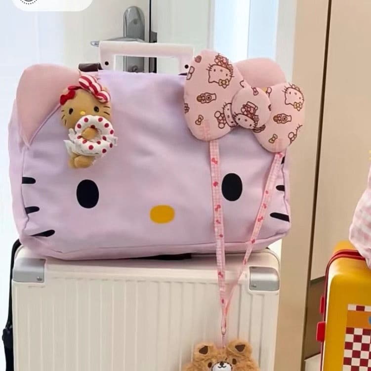 2023 Saco Grande E Fofo De Desenho Animado De Um Ombro Portátil De Ginástica De Viagem Crossbody