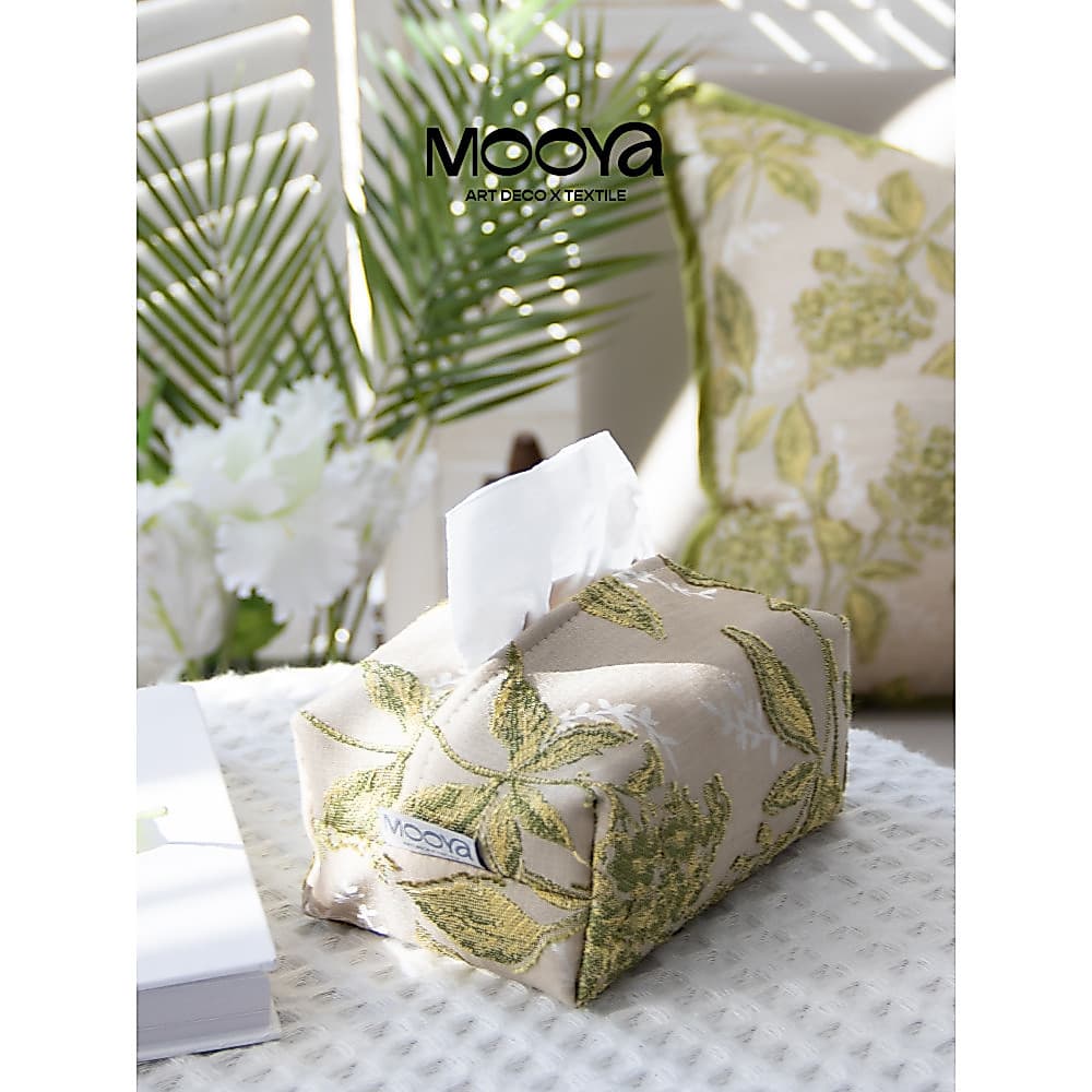 MOOYA francês Retro verde em relevo caixa de tecido caixa de papel atmosfera sala de estar mesa de jantar decoração de m