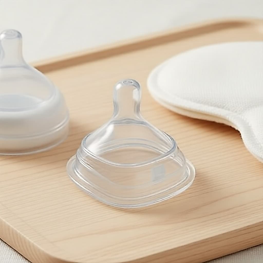 Bico de silicone para mamadeira 6,5 cm, toque suave e fácil de limpar para bicos largos
