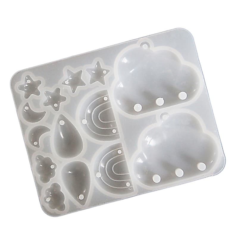 Chumbo Lágrima Acessórios Molde Flexível Silicone Jóias Charme Resina Cola Epoxy Acessório Fazendo Para Amante Do Artesa