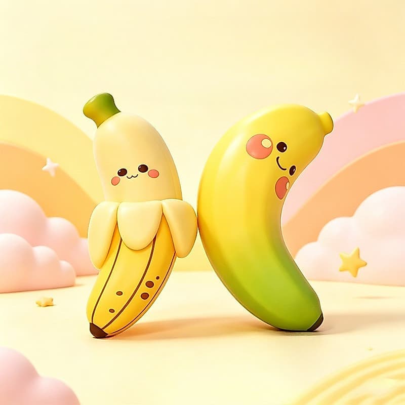 Macio Lento Subindo Banana Mole Squeeze Brinquedo Adulto Descompressão Anti-Stress Alívio Do Estresse De Frutas