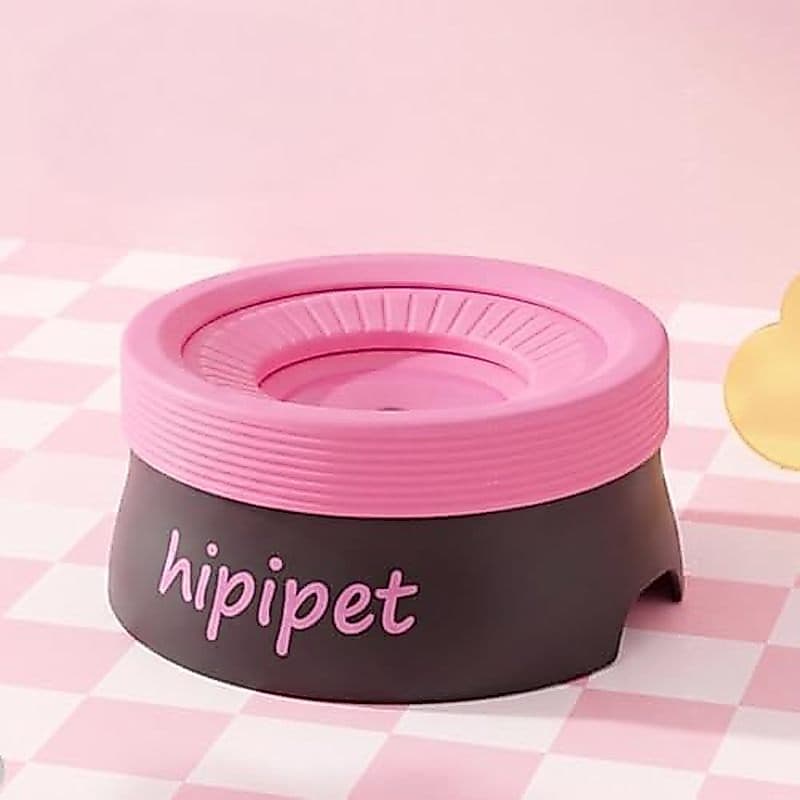 Tigela De Água Para Cães Sem Derramamento Com Disco Flutuante , Animais De Estimação E Gatos , Viagens Casa (Rosa + Bran