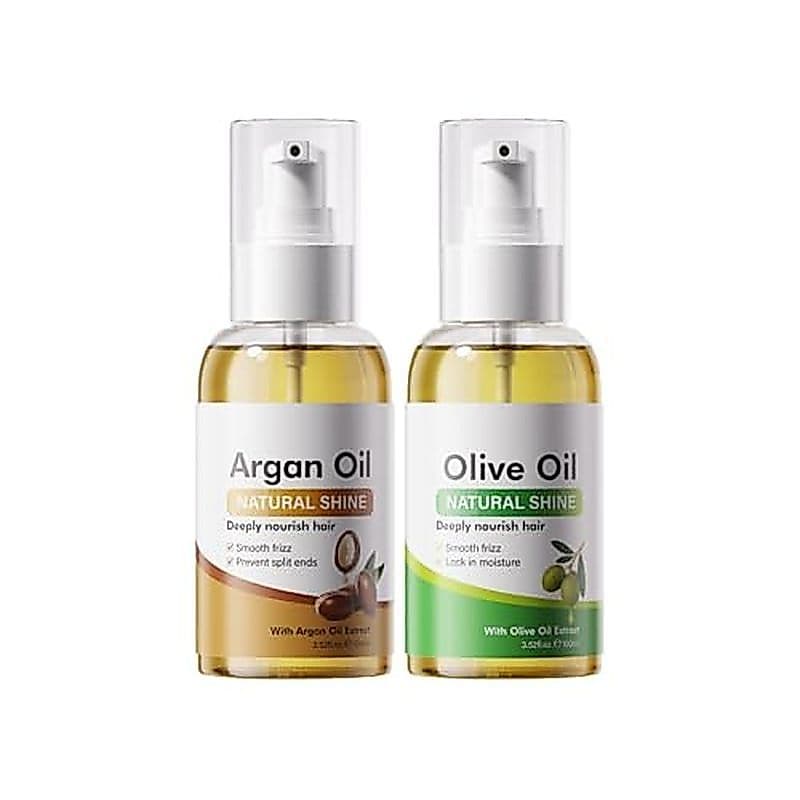 Azeitona Grospe & amp ; Conjunto De Óleo Capilar Com De Argan Para Cabelos Danificados-Tratamento De Condicionamento Pro
