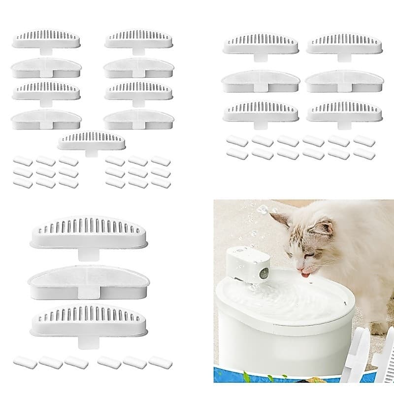 LIVI 1 Conjunto De Almofada De Filtro De Fonte De Água Para Gatos , Fácil De Instalar E Manter , Substituições Gato De E