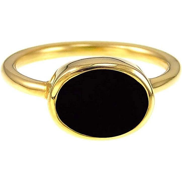 Escolha a Sua Cor: Anel Banhado a Ouro 18k para Mulheres, Formato Oval, com Pedras Preciosas, Joia de Astrologia com Ped