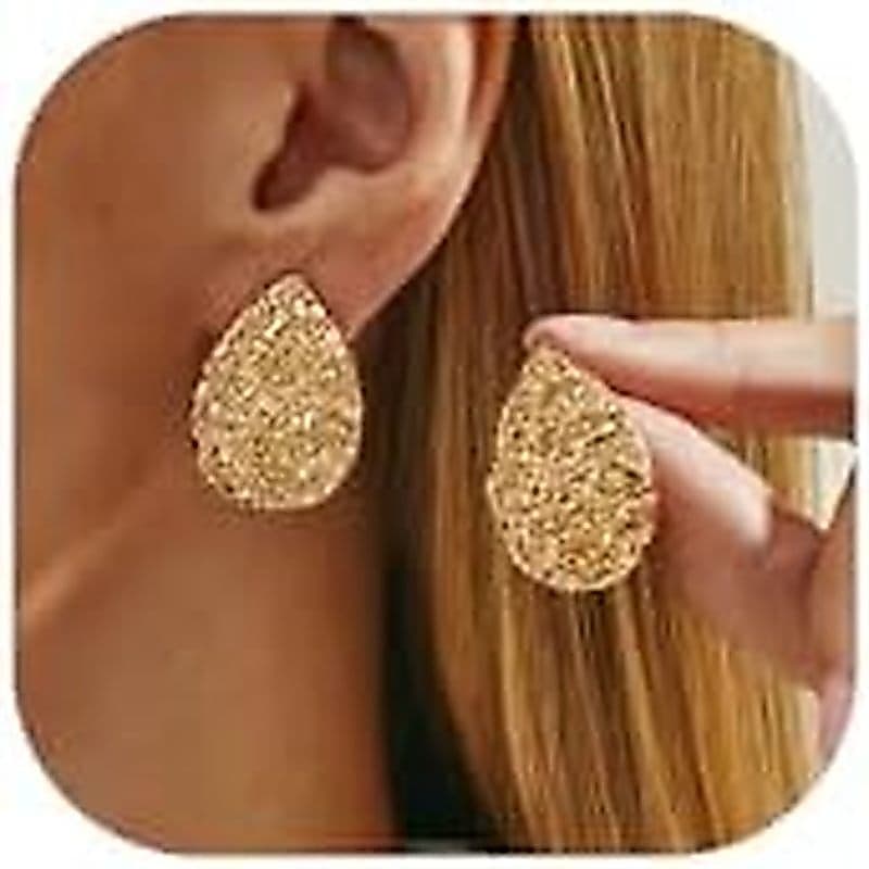 Brincos De Ouro Grossos Para Mulheres , Declaração Da Moda , Grande Gota Geométrica , Brinco Pendurado , Joias Banhadas
