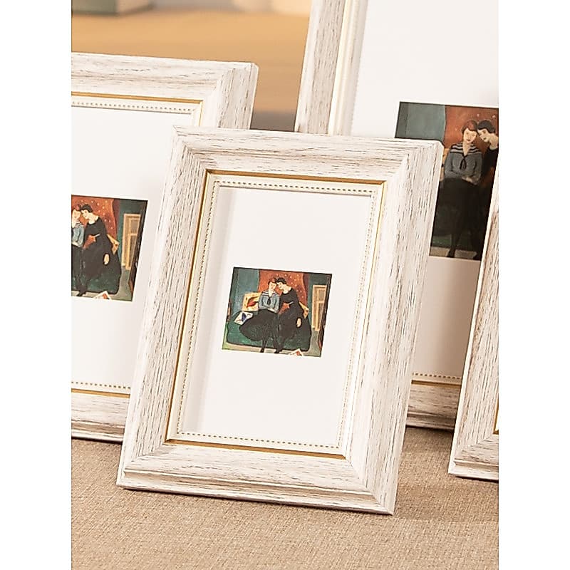 Europeu Retro pequeno moldura de foto configuração mesa ornamentos criativos 17cm 20cm 23cm 27cm 33cm 12 requintado casa
