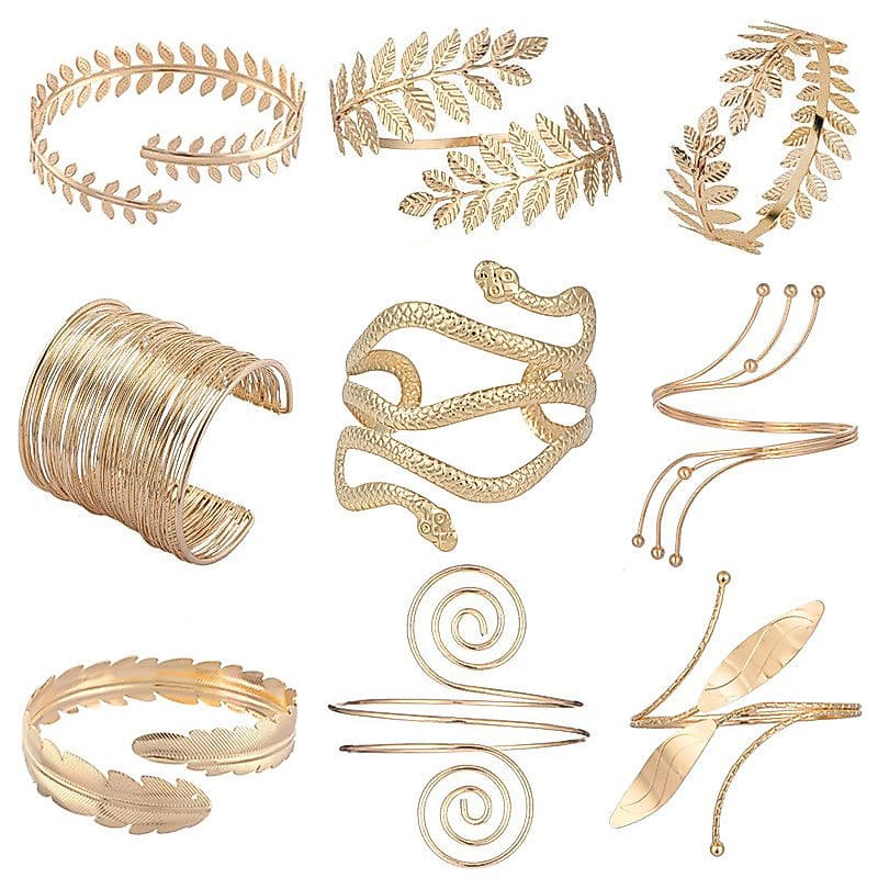 Estilo europeu americano exagerado barroco Metal oco braço anel braço pulseira Retro pulseira aberta 2025 novo estilo