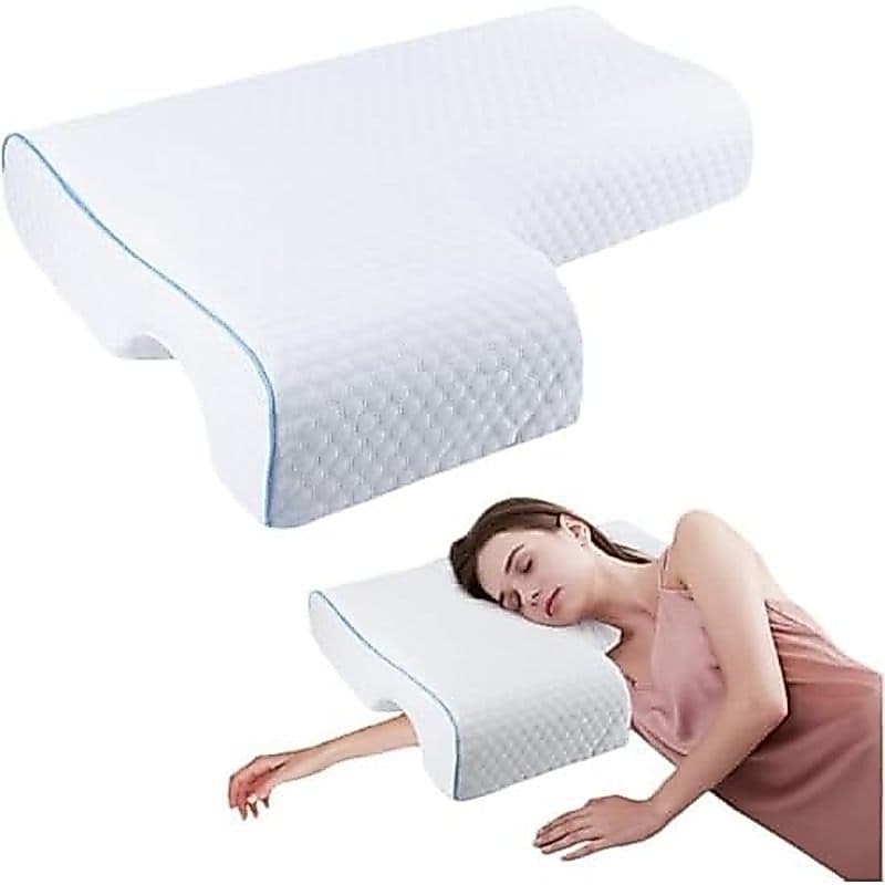 Almofada De Espuma Viscoelástica Para Casais , Travesseiro De Dormir Lateral Com Orifício Braço , Suporte Ergonômico Cab