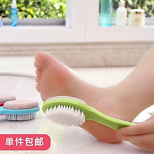 Multifuncional dupla face esfoliante pé moagem pedra escova pé esfregando placa pedra-pomes Natural remover calos ferram