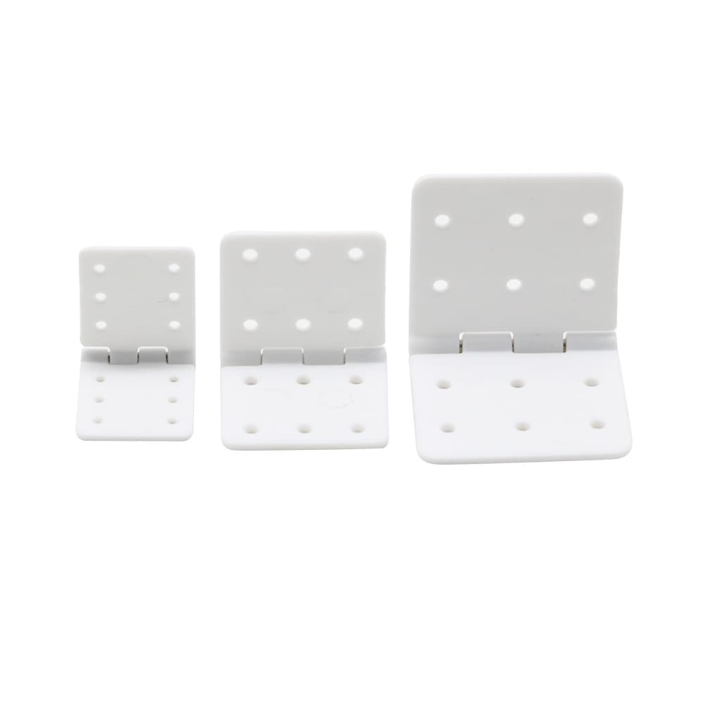 Dobradiça 20 Pçs/Lote Nylon & Pinned 20x36mm 16x29mm 12x24mm Para RC Avião Peças De Substituição Do Modelo